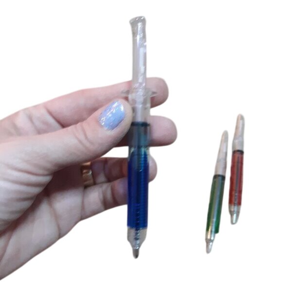 4 Piece Set Of Sy-ringe Nurse, Doctor Medical Funny Christmas Gift Pens - Picture 13 of 16
